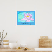 Enkele Waterlelie Poster (Keuken)