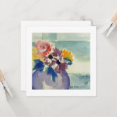 Enkele wenskaart kaart (Voorkant / Achterkant in situ)