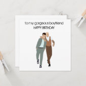 Enkele wenskaart kaart (Voorkant / Achterkant in situ)