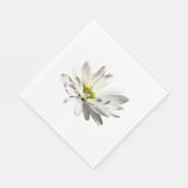 Enkele Witte Madelief Servet (Hoek)