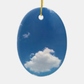Enkele wolk keramisch ornament (Voorkant)