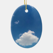 Enkele wolk keramisch ornament (Achterkant)