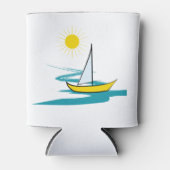 enkele zeilboot blikjeskoeler (Voorkant)