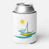 enkele zeilboot blikjeskoeler (Blikje Achterkant)