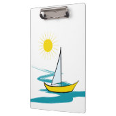 enkele zeilboot klembord (Links)