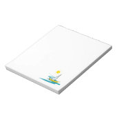 enkele zeilboot notitieblok (Linkerzijde)