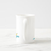 enkele zeilboot porselein kop (Achterkant)