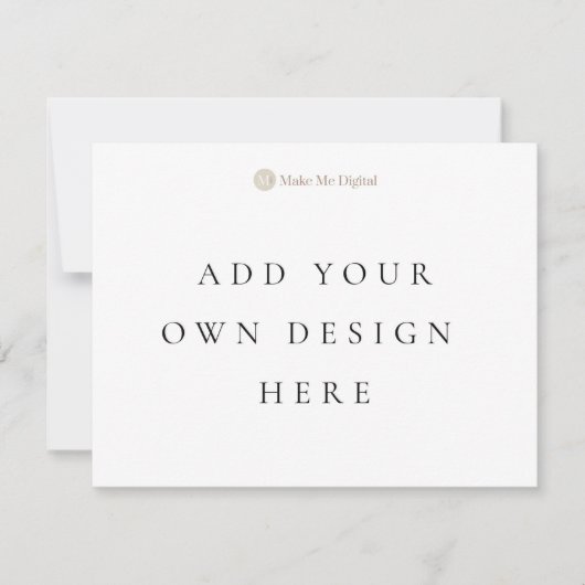 ENKELE ZIJDE 4.25x5.5inch uitnodigingskaart Landsc Kaart (Voorkant)