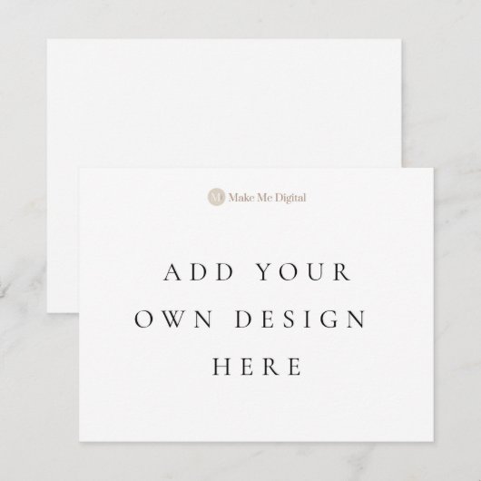 ENKELE ZIJDE 4.25x5.5inch uitnodigingskaart Landsc Kaart (Voorkant / Achterkant)