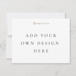 ENKELE ZIJDE 4.25x5.5inch uitnodigingskaart Liggen Kaart