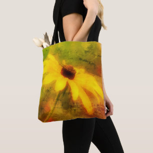 Enkele Zwarteogige Susanne Madeliefjes Kunst Vervu Tote Bag