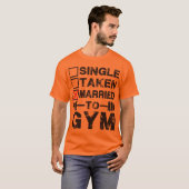 Enkelen, meegenomen, getrouwd met GYM T-shirt (Voorkant volledig)