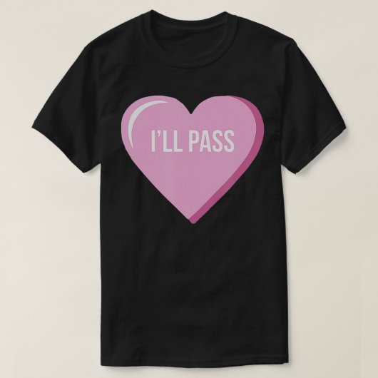 Enkelen tegen Valentijnsdag praten Hart ik' T-shirt (Design voorkant)