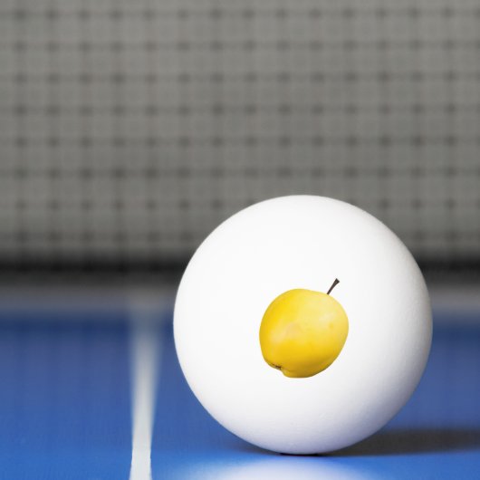 Enkelgele appel pingpongbal (Net)