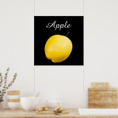 Enkelgele appel poster (Keuken)