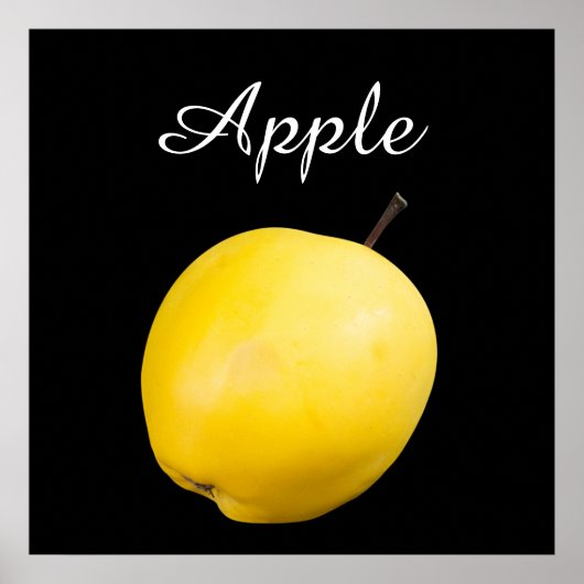 Enkelgele appel poster (Voorkant)