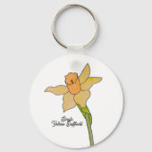 Enkelgele narcis sleutelhanger (Voorkant)