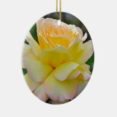 Enkelgele roos keramisch ornament (Rechts)