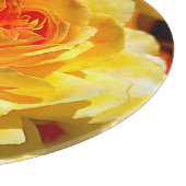 Enkelgele roos snijplank (Hoek)