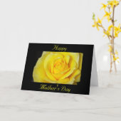 Enkelgele rose Moederdag wenskaart Kaart (Gele Bloem)