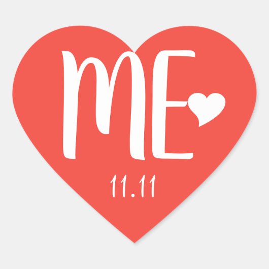 Enkelingen-dag Nee Vriendelijkheid en compassie CC Hart Sticker (Voorkant)