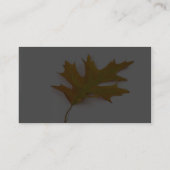 Enkelkleurig blauw van de noordelijke rode eik op  visitekaartje (Achterkant)