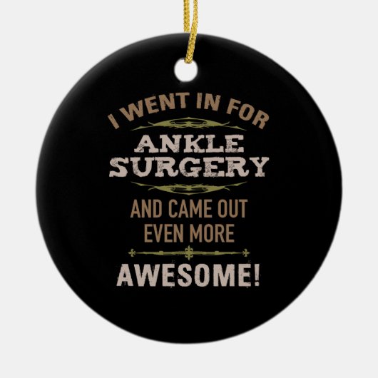 Enkeloperatie herstel Humor Keramisch Ornament (Voorkant)