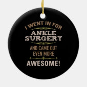 Enkeloperatie herstel Humor Keramisch Ornament (Achterkant)