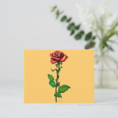 Enkelroze Briefkaart (Staand voorkant)