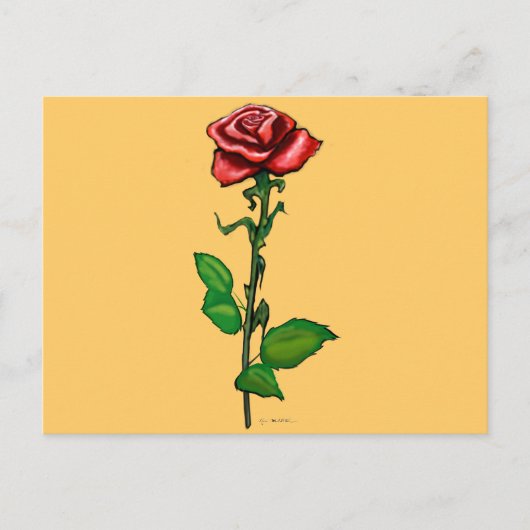Enkelroze Briefkaart (Voorkant)
