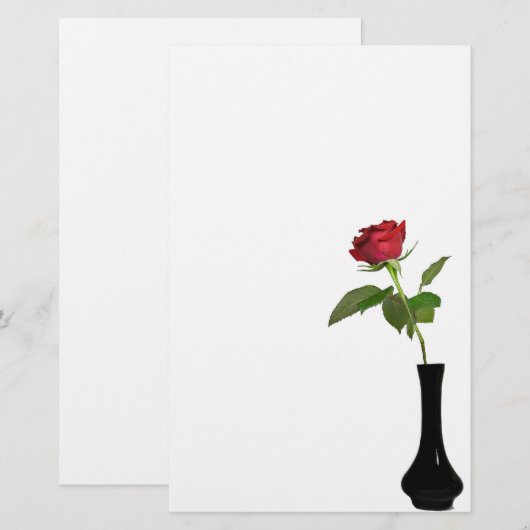 Enkelroze Briefpapier (Voorkant / Achterkant)