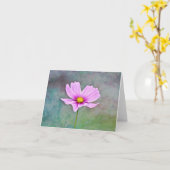 Enkelroze kosmos Vloer uit de Duitse tuin Kaart (Gele Bloem)