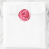 Enkelroze roze ronde sticker (Tas)