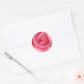 Enkelroze roze ronde sticker (Envelop)