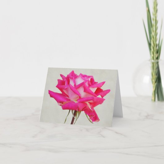 Enkelroze roze van de Gertie's Garden Note Kaart (Voorkant)