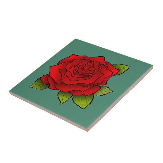 Enkelroze Tegeltje (Zijkant)