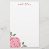 Enkelroze ventilator briefpapier (Voorkant)