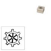 Enkelversnellingsbak Rubberstempel (Gestempeld)