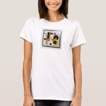Enkelvoudig abstract T-shirt