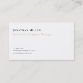 enkelvoudig dubbelzijdig visitekaartje (Voorkant)