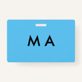 Enkelvoudig gram add your name letter man t badge (Achterkant)