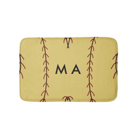 Enkelvoudig gram add your name letter man t badmat (Voorkant)