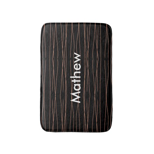 Enkelvoudig gram add your name letter man t badmat (Voorkant Verticaal)