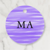 Enkelvoudig gram add your name letter man t bedankjes labels (Achterkant)