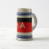 Enkelvoudig gram add your name letter man t bierpul (Voorkant rechts)