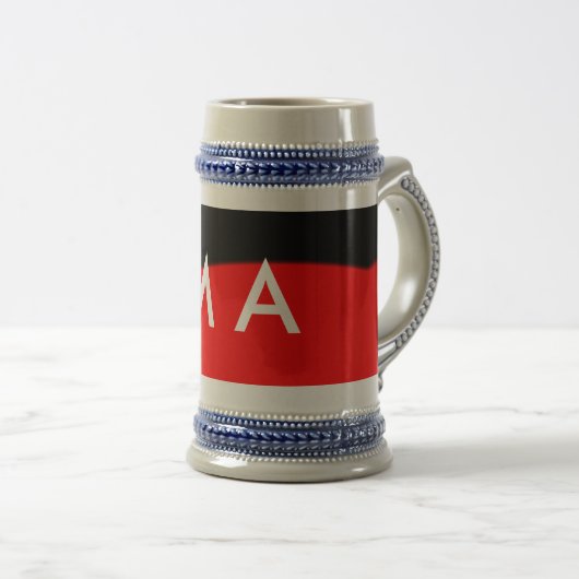 Enkelvoudig gram add your name letter man t bierpul (Voorkant rechts)