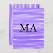 Enkelvoudig gram add your name letter man t briefkaart (Voorkant / Achterkant)