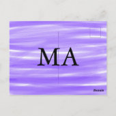 Enkelvoudig gram add your name letter man t briefkaart (Achterkant)