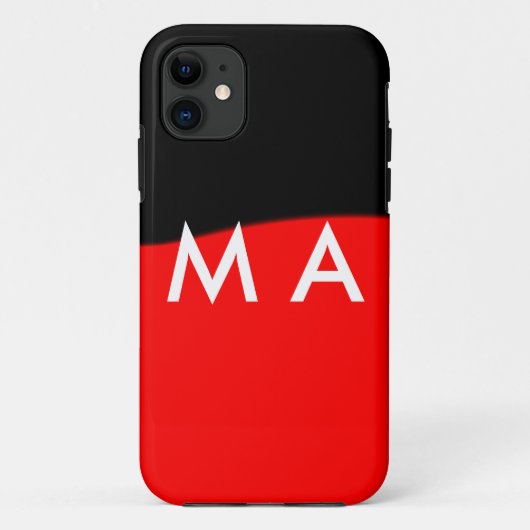Enkelvoudig gram add your name letter man t Case-Mate iPhone case (Achterkant)