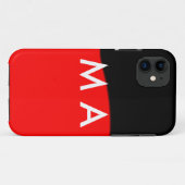 Enkelvoudig gram add your name letter man t Case-Mate iPhone case (Achterkant (horizontaal))